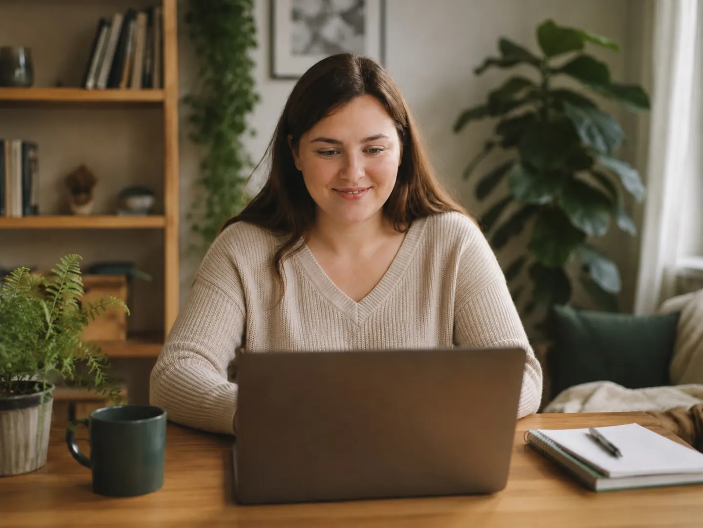 Paciente en videoconsulta desde casa