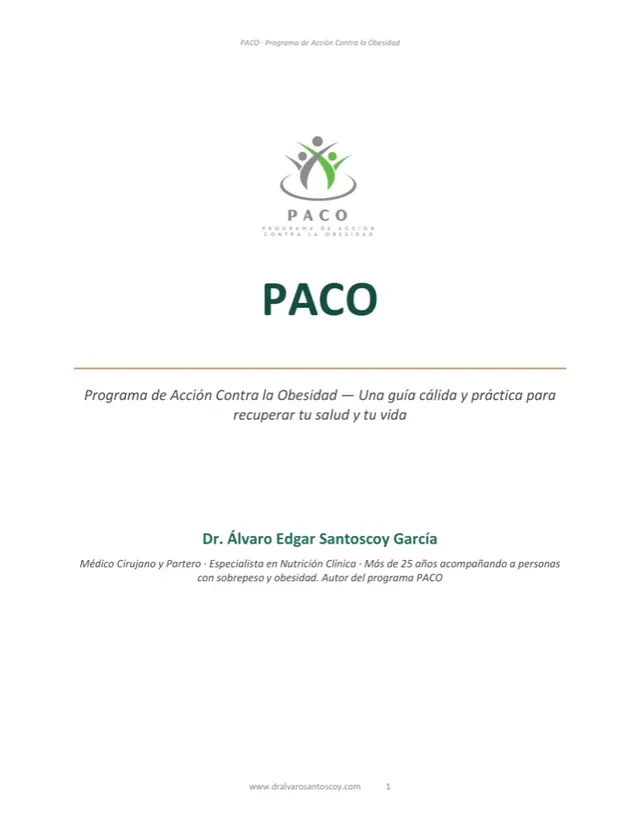 Portada de la guía PACO para pacientes